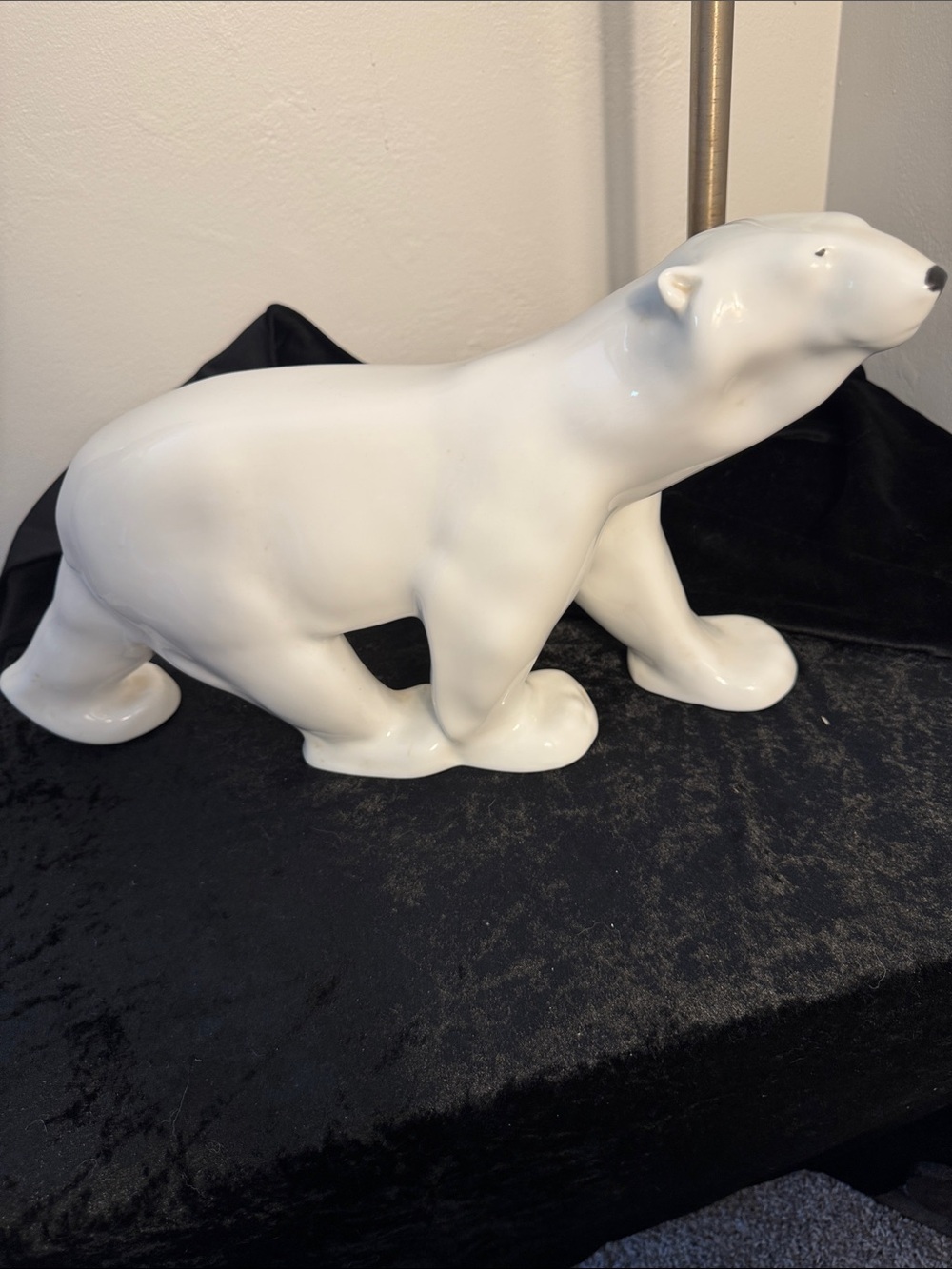 Porcelain Polar Bear — Lomonosov Porcelain, USSR  Large Rare Sculpture